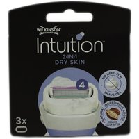 Wilkinson Sword Intuition Dry Skin 3 Rasierklingen mit Kokos und Mandelmilch