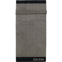 Cawö Saunatuch Natural Allover 6220 80x200 cm - Farbe: natur-schwarz - 39