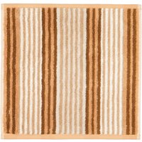 Cawö Handtücher Delight Streifen 6218 - Farbe: caramel - 33 - Seiflappen 30x30 cm