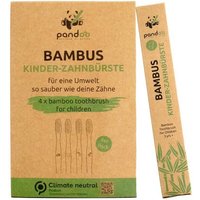 pandoo Zahnbürste 4er Set Bambus Zahnbürsten