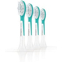 Aufsteckbürsten HX6044/33 Sonicare für Kids (4er) - Ersatz Aufsteckbürsten - weiß/türkis