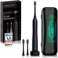 Tristan Auron Schallzahnbürste Business Class + UV Case + 2x Köpfe I 55.000 Vibrationen 60 Tage Akku