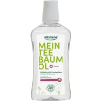 alkmene Munddusche Teebaumöl antibakterielle Mundspülung 6fach Schutz - Mundwasser vegan