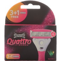 Wilkinson Quattro For Women Rasierklingen Ersatzklingen (3+1) Aloe Vera