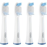 Oral-B Aufsteckbürsten Pulsonic Clean 4er - Aufsteckbürsten - weiß