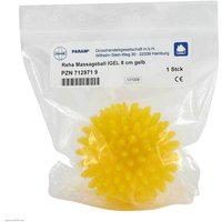 Massageball Igel 8 cm gelb