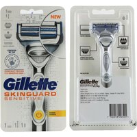 Gillette Skinguard Sensitive Power Rasierer mit 1 x Klinge für empfindliche Haut