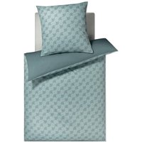 JOOP Bettwäsche Cornflower Double 4083 - Farbe: Aqua Foam - 44 - 80x80 cm - 135x200 cm