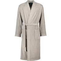 Cawö Bademäntel Herren Kimono Waffelpique 5508 - Farbe: graphit - 779 - L