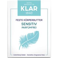 Klar Feste Körperbutter sensitiv: intensive Naturpflege