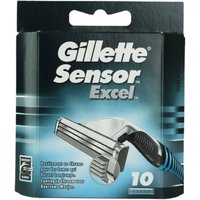 10 Gillette Sensor Excel Rasierklingen 10 Stück Klingen 2 Klingen System