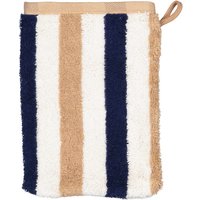 Cawö Handtücher Coast Stripes 6213 - Farbe: navy-natur - 31 - Waschhandschuh 16x22 cm