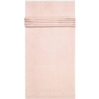 Cawö Saunatücher Pure 6501 - Farbe: puder - 383 - 80x200 cm