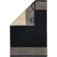 Cawö Handtücher Luxury Home Two-Tone 590 - Farbe: schwarz - 93 - Gästetuch 30x50 cm