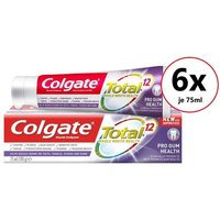 Colgate Zahnpasta 6x75ml Colgate Total Pro Gum Health Antibakterielle Zahnpasta