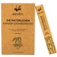 pandoo Zahnbürste Bambus-Kinderzahnbürsten