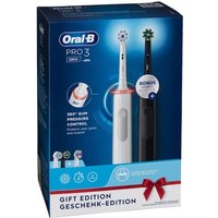 Oral-B Pro 3 3900 Duo Zahnbürste Schwarz / Weiß