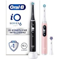 Oral-B iO Series 6 Duo Elektrische Zahnbürste Schwarz / Rosa