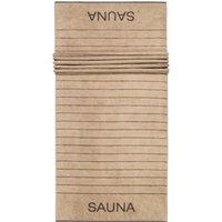 Cawö Saunatücher Balance Doubleface 6237 - Farbe: sand - 39 - 80x200 cm