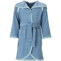 Vossen Kinderbademäntel Kinder Kapuze Mimmi - Farbe: dusty blue - 4695 - 122/128