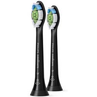 Philips Aufsteckbürsten PHILIPS Sonicare W2 Optimal White Standard-Bürstenköpfe schwarz (2 ...