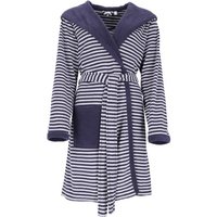 Esprit Bademäntel Damen Kapuze Striped Hoody - Farbe: Navy blue - 0008 - XL