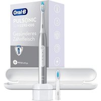 Oral-B Schallzahnbürste Pulsonic Slim Luxe 4500 Reise-Edition Elektrische Zahnbürste platinum