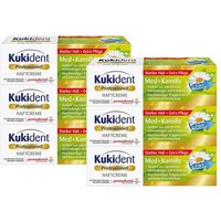 Kukident Zahnpflege-Set Haftcreme Med+Kamille Zahnreiniger (6 x 40 g)