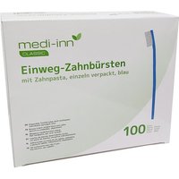 Medi-Inn Zahnbürste Medi-Inn Einweg-Zahnbürsten mit Zahnpasta