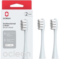 Oclean Aufsteckbürsten oclean Professional Clean Ersatz-Zahnbürsten (2 Stück) silber