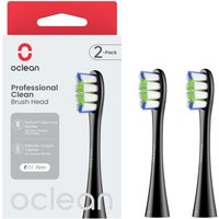 Oclean Aufsteckbürsten oclean Professional Clean Ersatz-Zahnbürsten schwarz (2 Stück)