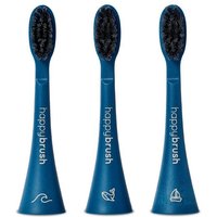 happybrush Aufsteckbürsten happybrush ECO VIBE 3 Aufsteckbürsten Ocean Zahnbürsten