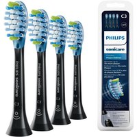 Philips Sonicare Aufsteckbürsten Original C3 Premium Plaque Defence 4er-Pack in Schwarz