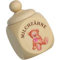 Spruchreif® Zahndose Milchzahndose aus Holz mit Schraubdeckel · Zahndose zur Aufbewahrung (1 St)