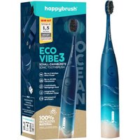 happybrush Elektrische Zahnbürste StarterKit Schall Eco VIBE 3 Ocean