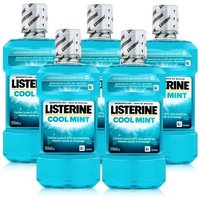 Listerine Mundspülung Listerine Mundspülung Cool Mint 500ml - Intensiver Minzgeschmack (5er