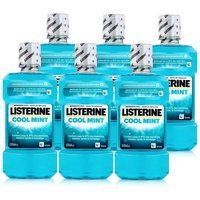 Listerine Mundspülung Listerine Mundspülung Cool Mint 500ml - Intensiver Minzgeschmack (6er