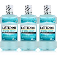 Listerine Mundspülung Listerine Mundspülung Cool Mint 500ml - Milder Geschmack (3er Pack)