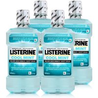 Listerine Mundspülung Listerine Mundspülung Cool Mint 500ml - Milder Geschmack (4er Pack)