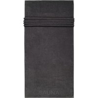 Cawö Saunatücher Pure 6501 - Farbe: basalt - 740 - 80x200 cm