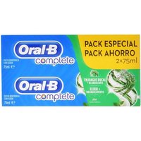 Oral-B Zahnpasta COMPLETE DENTIFRICO ENJUAGE + BLANQUEANTE LOTE 2 x 75ml