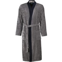 Cawö Bademäntel Herren Kimono Luxury Home 5840 - Farbe: natur-schwarz - 97 - S