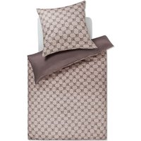 JOOP! Bettwäsche Cornflower Double 4083 - Farbe: Taupe - 17 - 80x80 cm - 135x200 cm