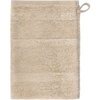 Cawö Handtücher Noblesse2 Uni 1002 - Farbe: beige - 370 - Waschhandschuh 16x22 cm