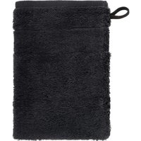 Cawö Handtücher Noblesse2 Uni 1002 - Farbe: schwarz - 906 - Waschhandschuh 16x22 cm