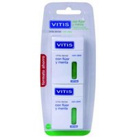 Vitis Zahnseide Dental Tape mit Fluorid und Minze 2x50m